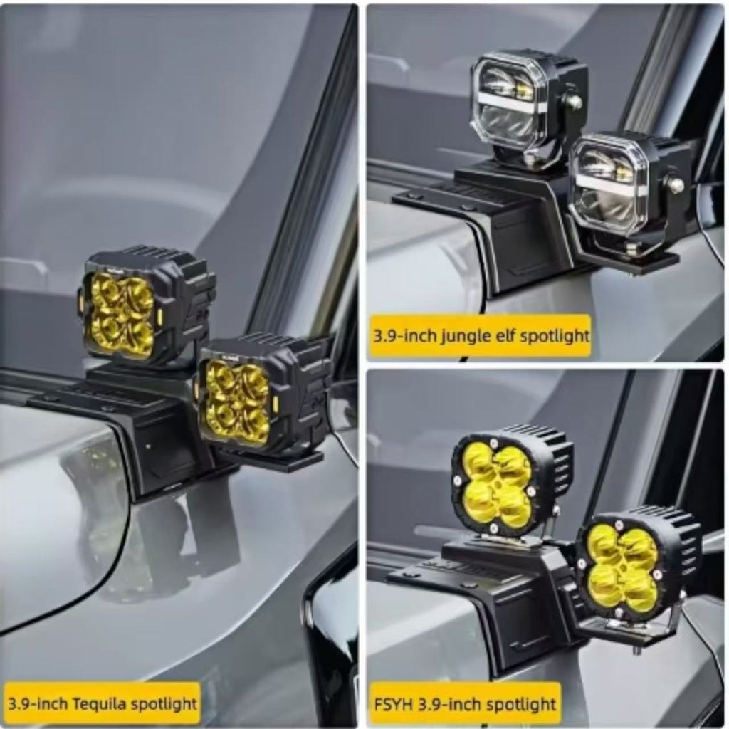 A-Pillar LED Searchlight Bracket - Jetour G700 | قاعدة كشافات LED