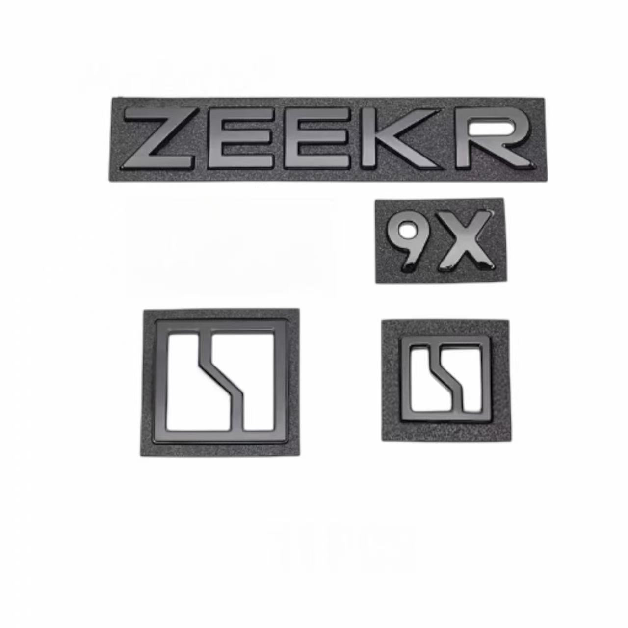 Zeekr 9X Logo Badge Cover Black ABS | غطاء شعار زيكر 9X