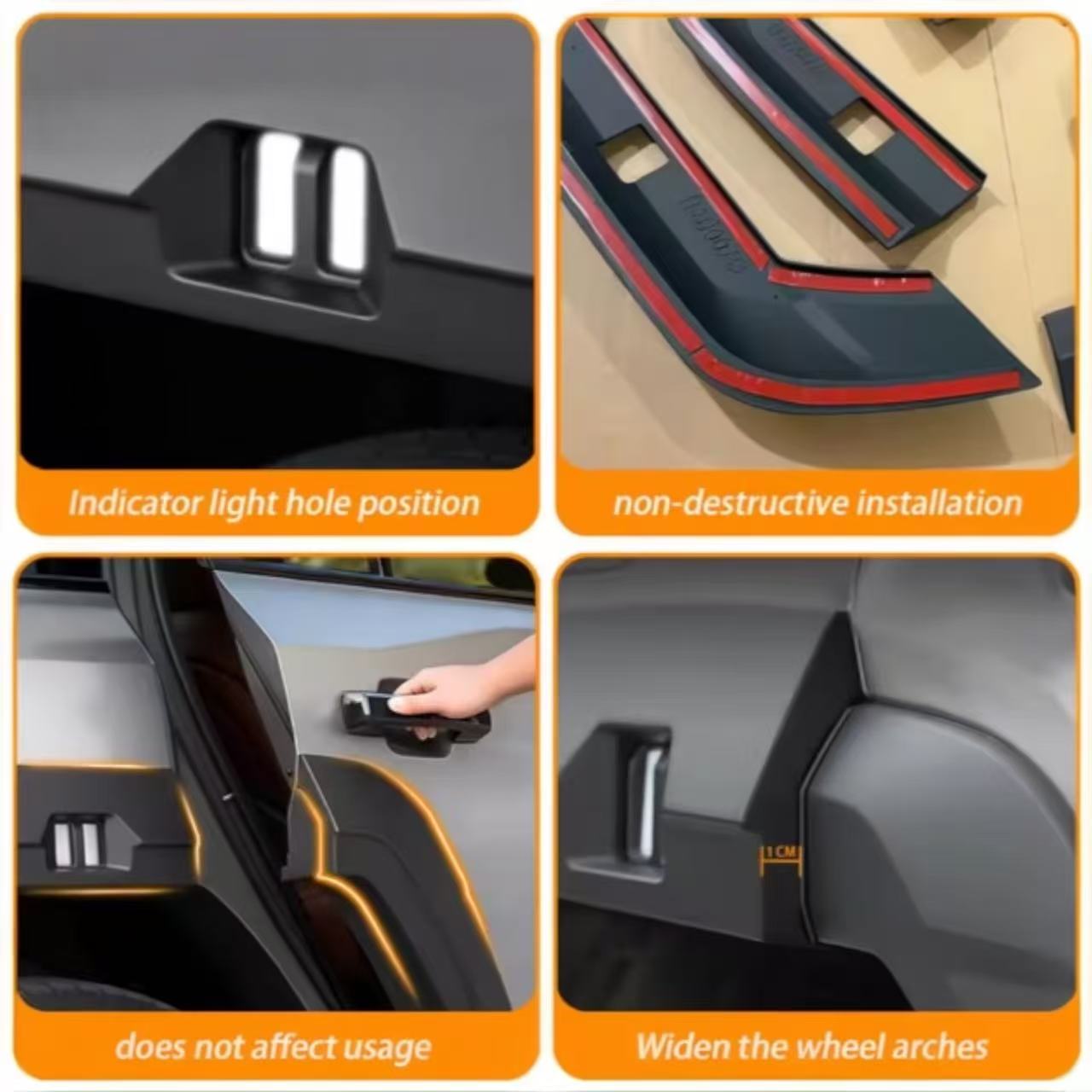 Fender Flare Wheel Arch with LED - Jetour G700 | رفرف عجلات