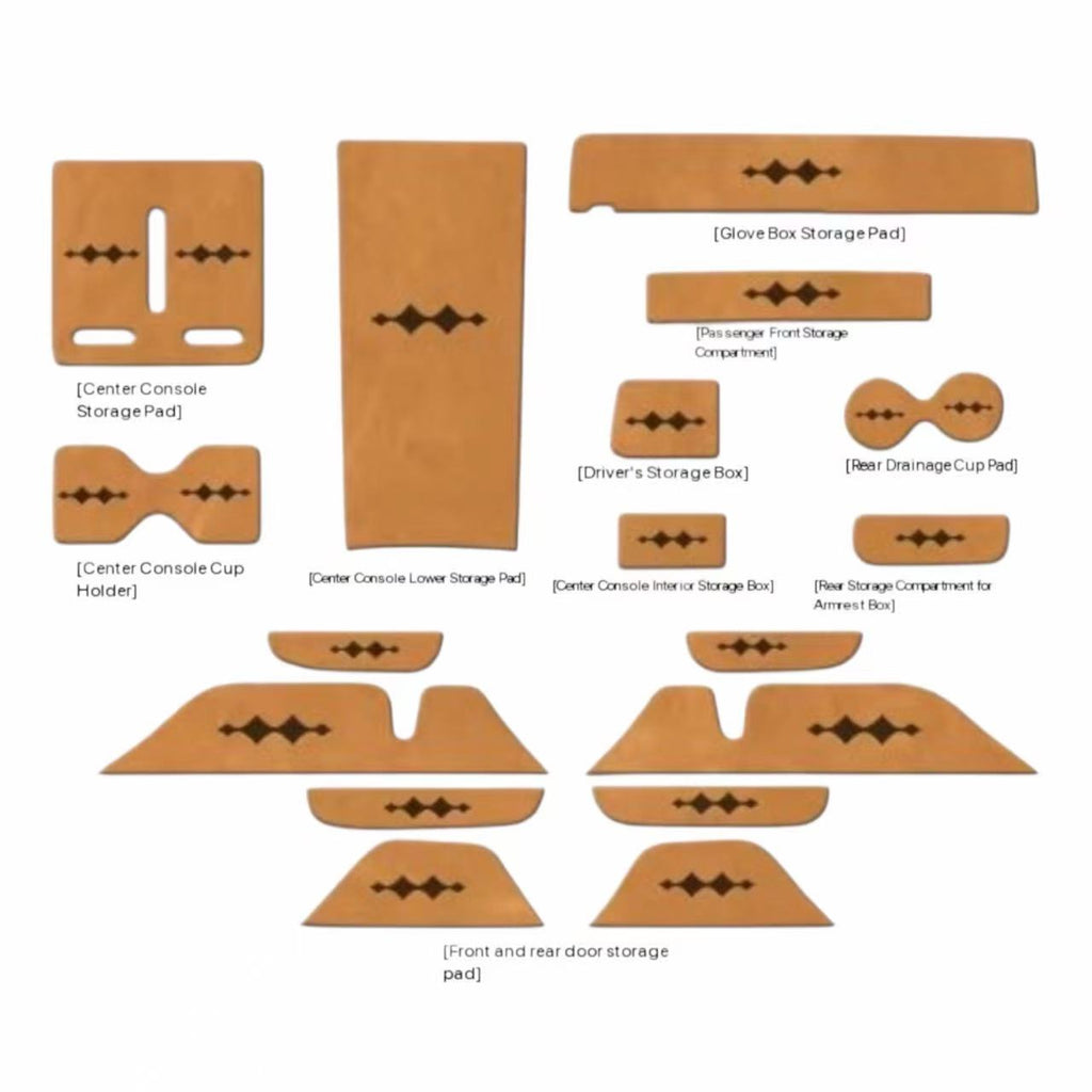 Anti-Slip Pad Set Multi-Piece - Leopard 7 | مجموعة وسادات