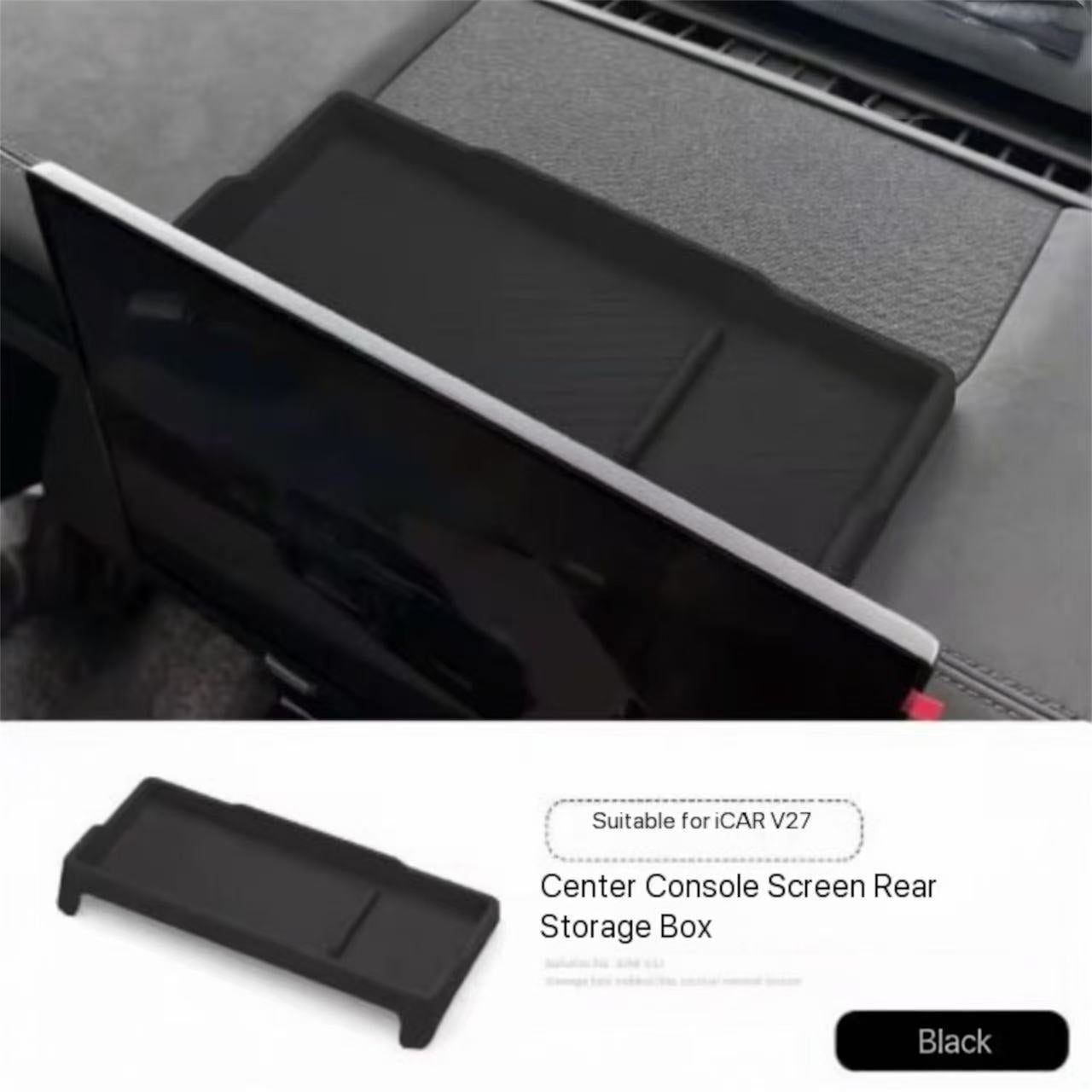 Screen Rear Storage Box Pad ICAR V27 | ربلة صندوق تخزين خلف الشاشة