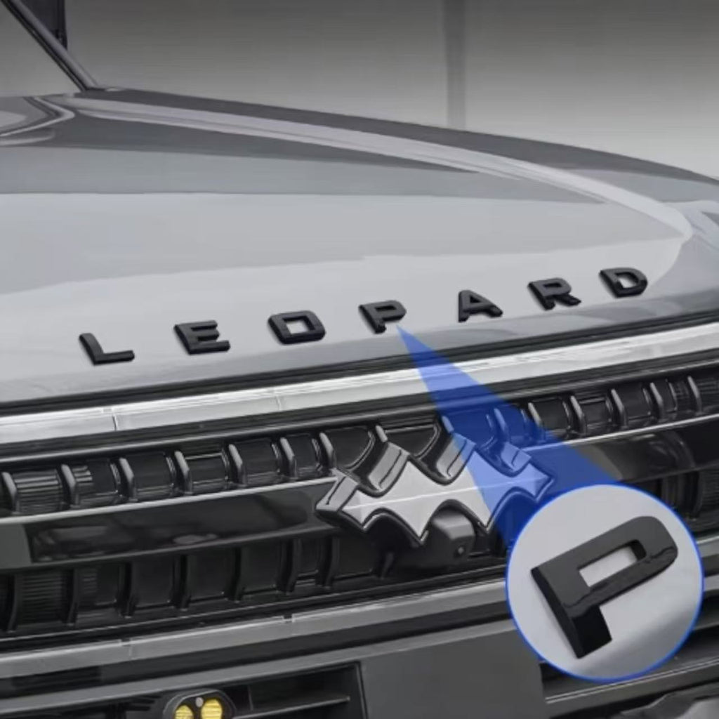Hood Lettering Stickers - Leopard 5/8 | ملصقات الكبوت