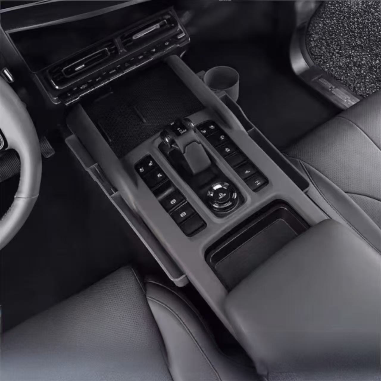 Center Console Storage Box with Cup Holder - HAVAL H9 | صندوق تخزين الكونسول الوسطي مع حامل أكواب