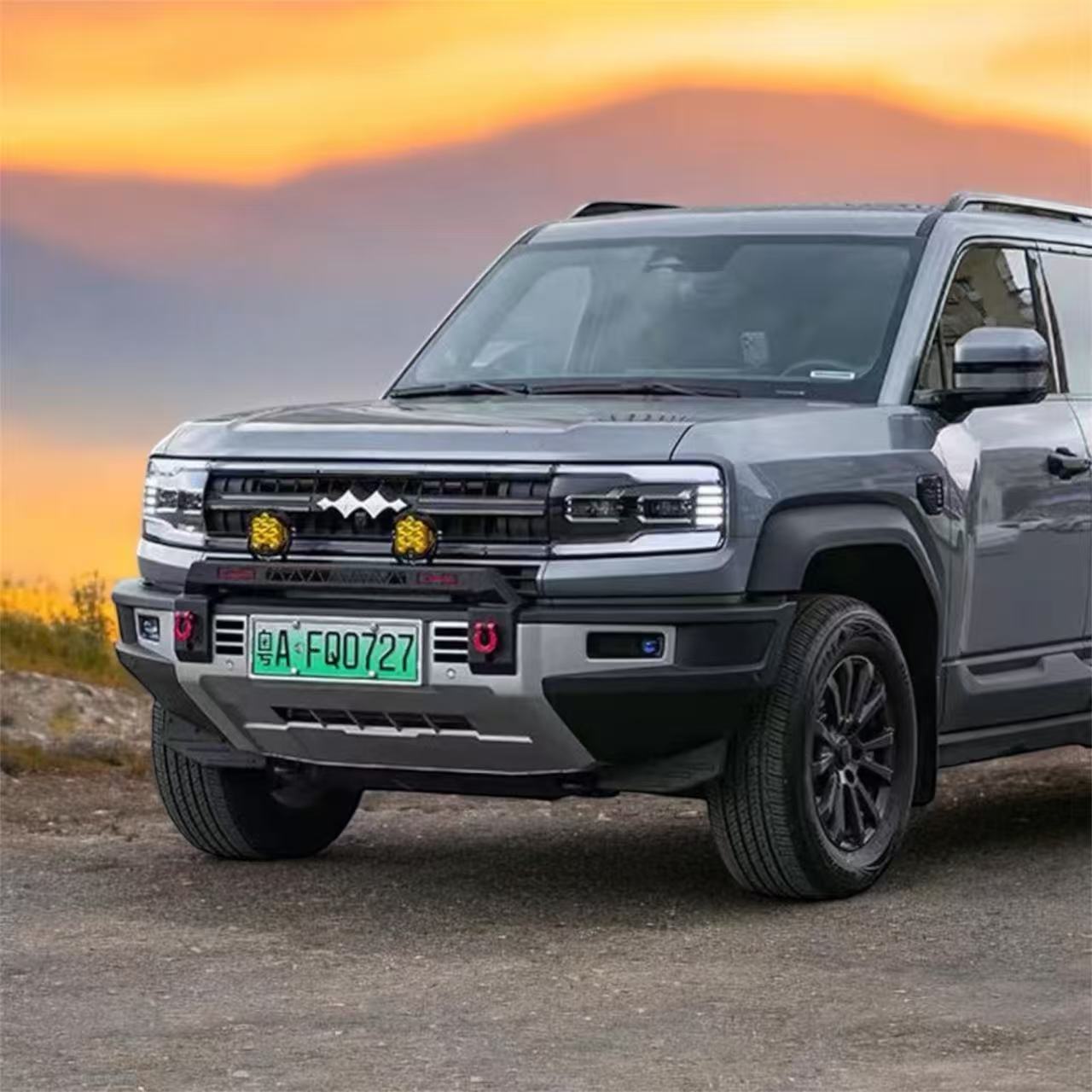 Front Bumper with Spotlights for Leopard 5 - | مصد أمامي مع كشافات