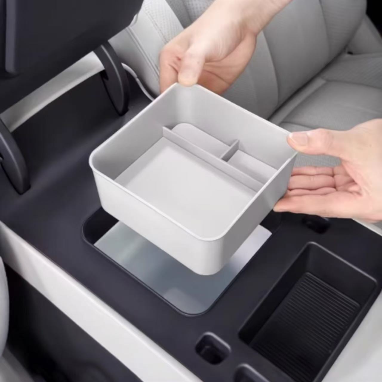 Armrest Storage Organizer - Leopard 7 | منظم صندوق مسند