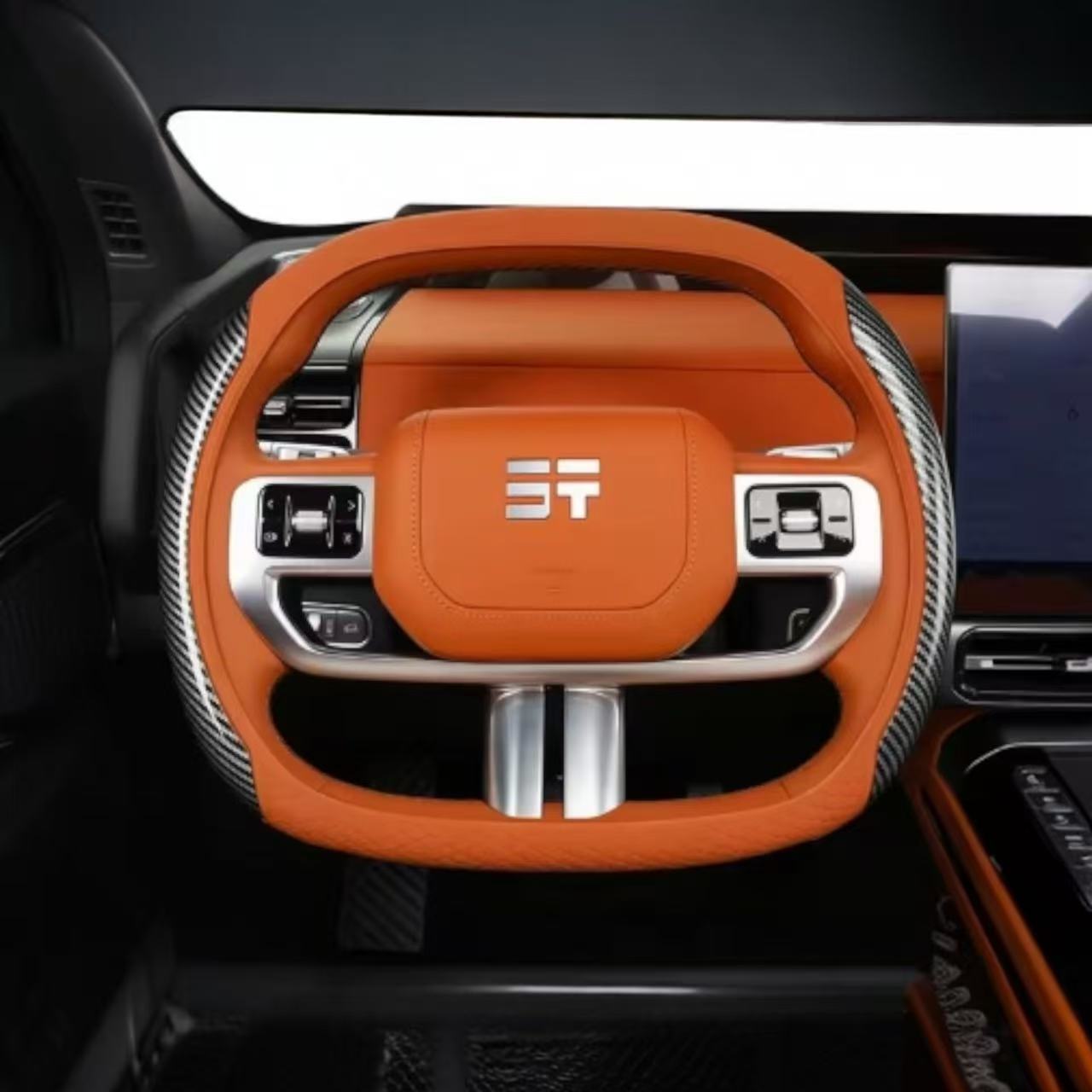 Carbon Fiber Steering Wheel Cover - Jetour G700 | كفر مقود كربون