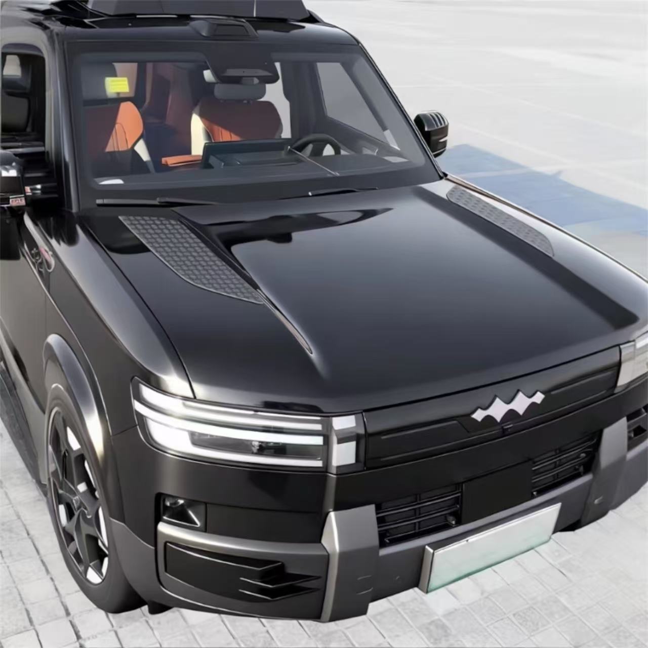 Hood Cover Decorative Stickers for Leopard 7 - | ملصقات تزيينية لغطاء الكبوت