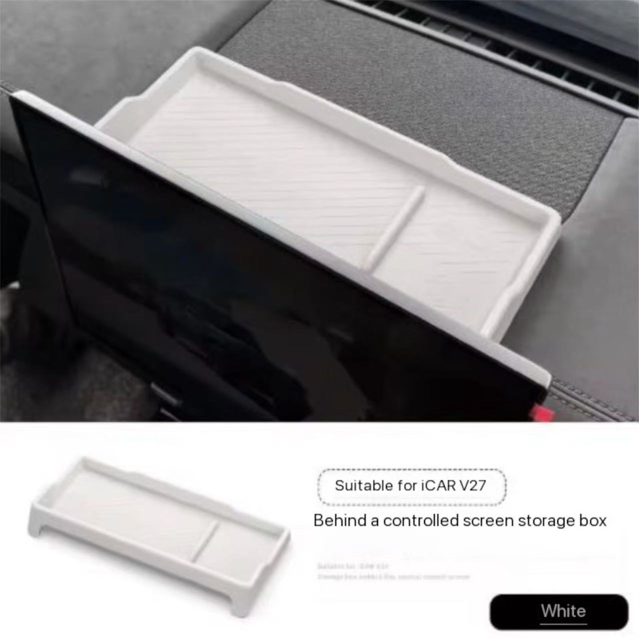 Screen Rear Storage Box Pad ICAR V27 | ربلة صندوق تخزين خلف الشاشة