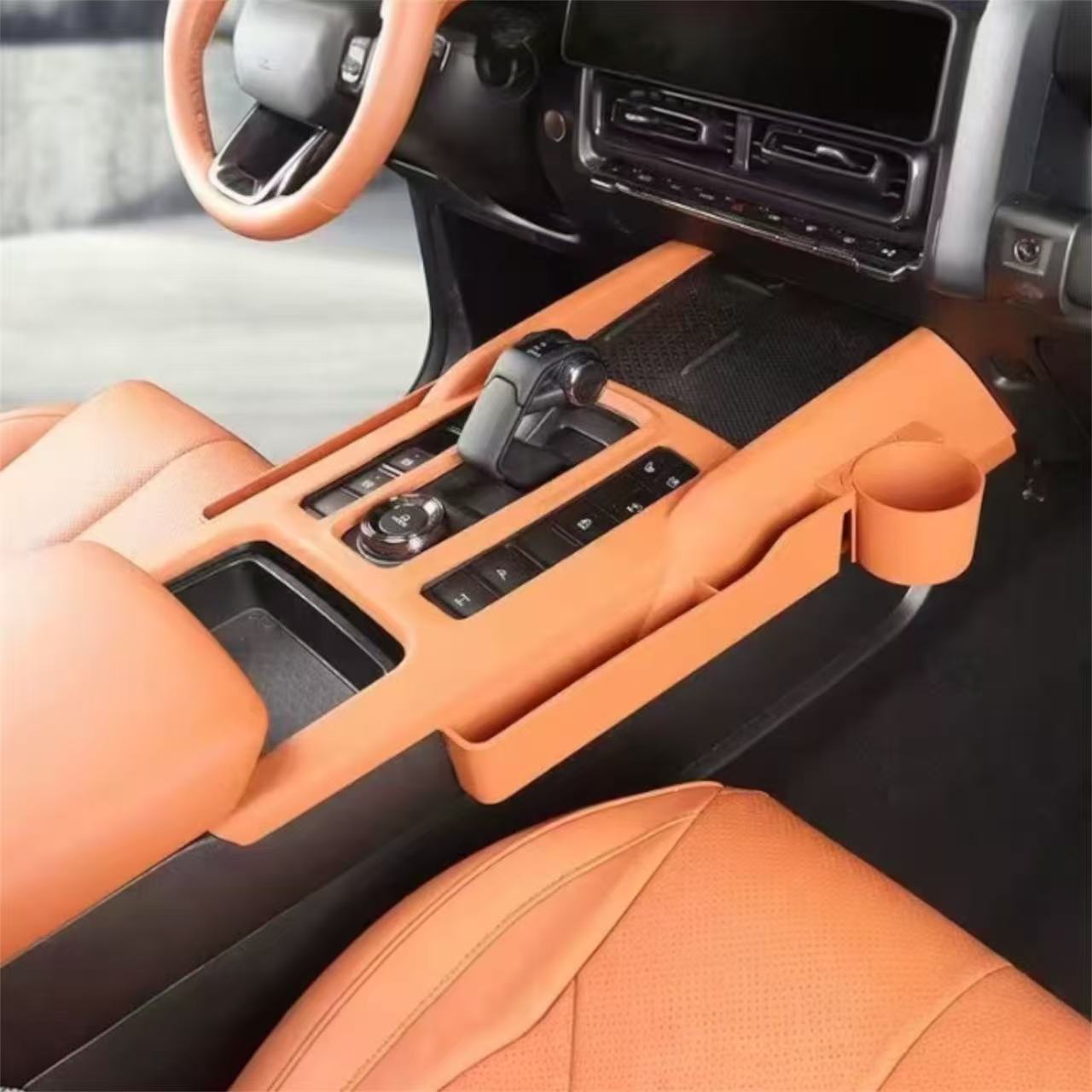 Center Console Storage Box with Cup Holder - HAVAL H9 | صندوق تخزين الكونسول الوسطي مع حامل أكواب