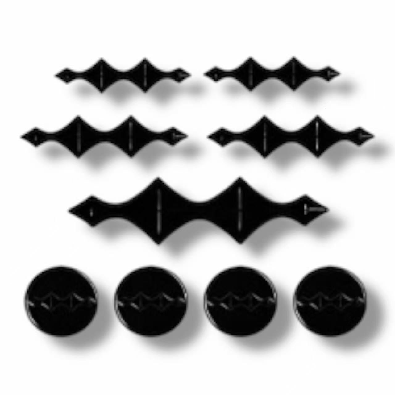 Black Edition Emblem Set 9pcs - Leopard | طقم شعار أسود